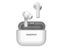 Auricular daewoo tws in-ear bluetooth 5.3 con estuche de carga usb tipo-c autonomia 6 horas color blanco