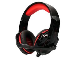 Auricular q-connect gaming con microfono ajustable e iluminacion led color negro
