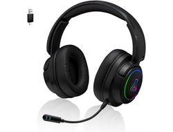 Auriculares gaming the g-lab korp-iridium inalambricos negro