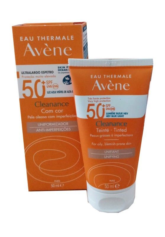 Avene Cleanance Solar Spf50+ con color 50ml