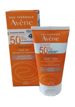 Avene Cleanance Solar Spf50+ con color 50ml