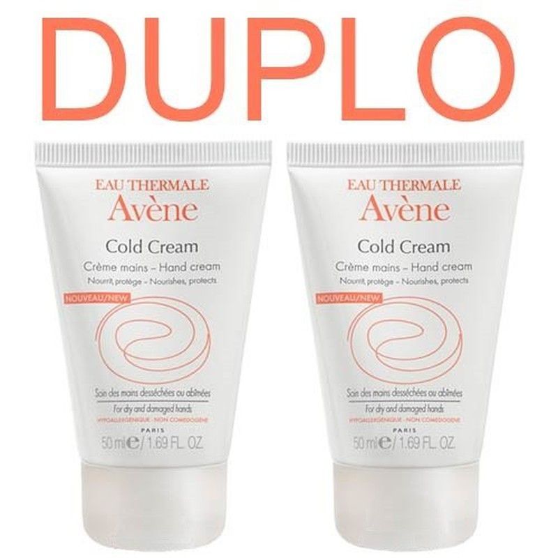 Avene Cold Cream Crema De Manos Concentrada 50 ml x 2 unidades (duplo)
