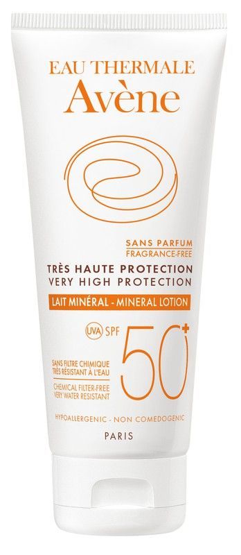 Avène Leche Mineral Solar SPF50+ Muy Alta Protección Pantalla Física 50ml