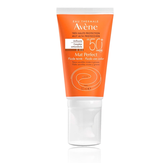 Avene Mat Perfect Fluido Con Color SPF 50+ 1 Envase 50 ml