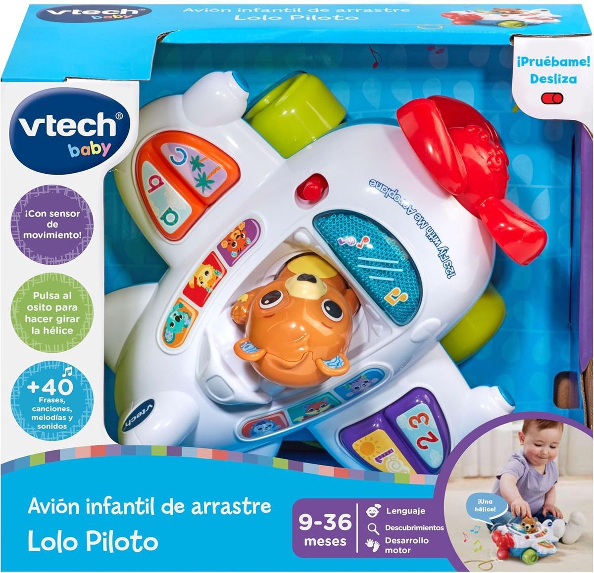 Avión Infantil De Arrastre Lolo Piloto - Vtech