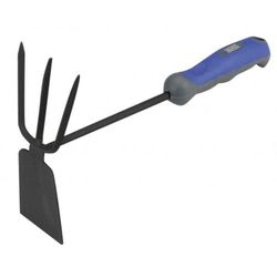 Azada con rastrillo de 325x80x75 mm con mango bimaterial Alyco, Referencia 108560