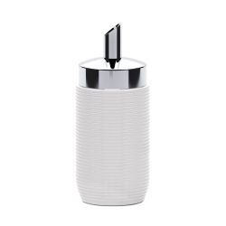 Azucarero De Porcelana Cromado 3404/ Valira