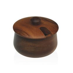 Azucarero Madera Acacia 10X10X9,6 Cm.