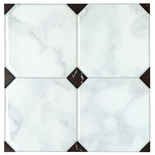 Azulejo Adhesivo Betera Blanco 19,69 cm x 19,69 cm The Smarttiles
