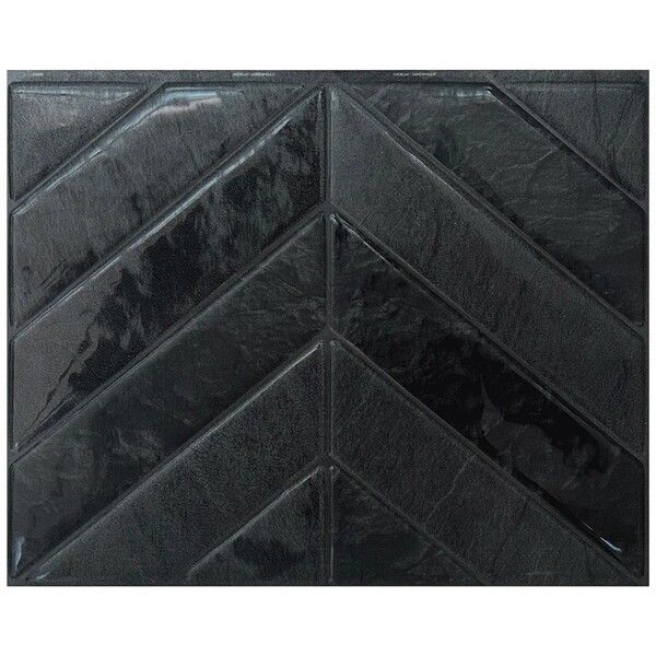 Azulejo Adhesivo Chevron Marquina 29,03 cm x 22,86 cm The Smarttiles