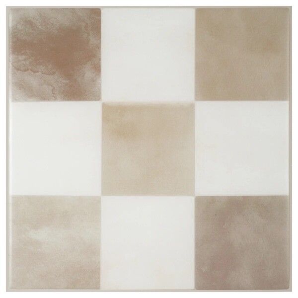 Azulejo Adhesivo Damier Luxor 19,69cm x 19,69cm cm The Smarttiles