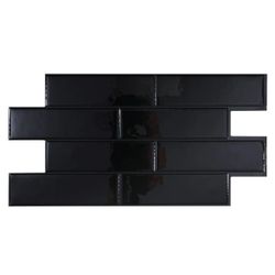 Azulejo Adhesivo Oslo Nero 57,30cm x 27,64 cm The Smart tiles