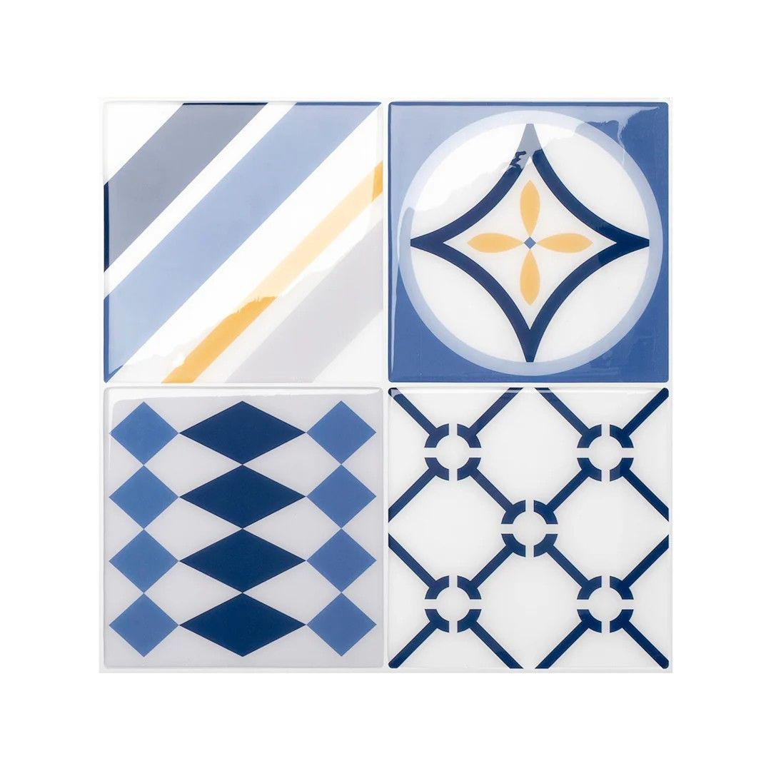 Azulejo Adhesivo Vintage Azur 22,86 cm x 22,86 cm The Smarttiles