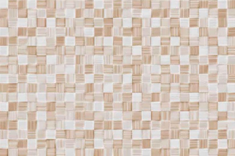 Azulejo imitación gresite Beige 20x30 cm brillo pasta roja Ribesalbes