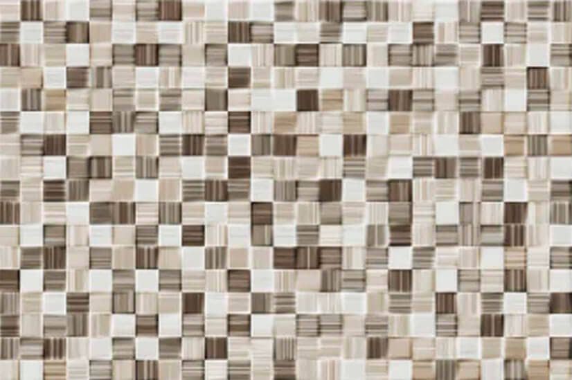 Azulejo imitación gresite Marrón 20x30 cm brillo pasta roja Ribesalbes