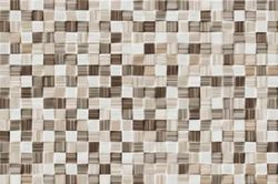 Azulejo imitación gresite Marrón 20x30 cm brillo pasta roja Ribesalbes