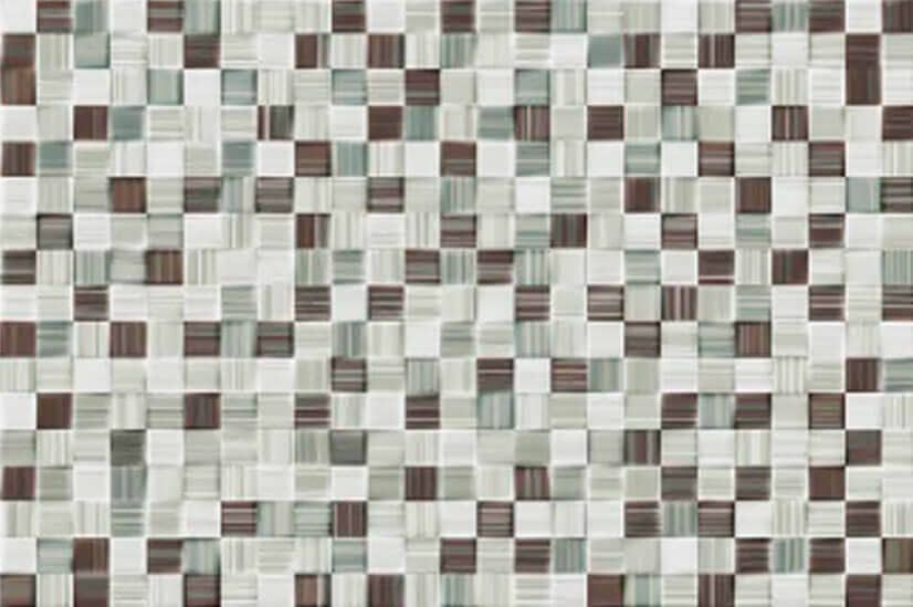 Azulejo imitación gresite Verde 20x30 cm brillo pasta roja Ribesalbes