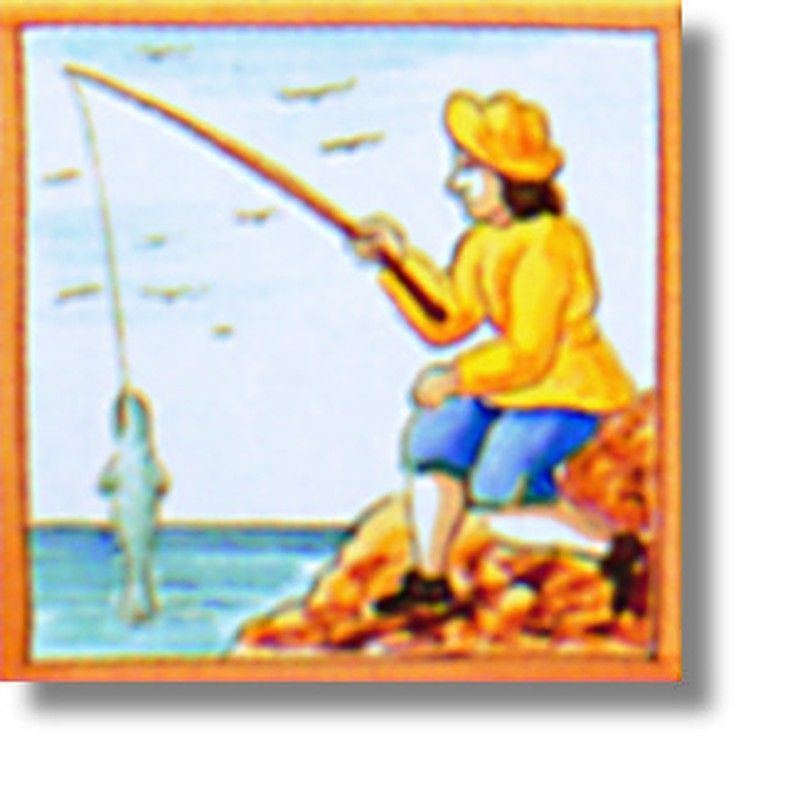 Azulejo Manises 15x15 cm Oficios 1 Ceramica Lantiga