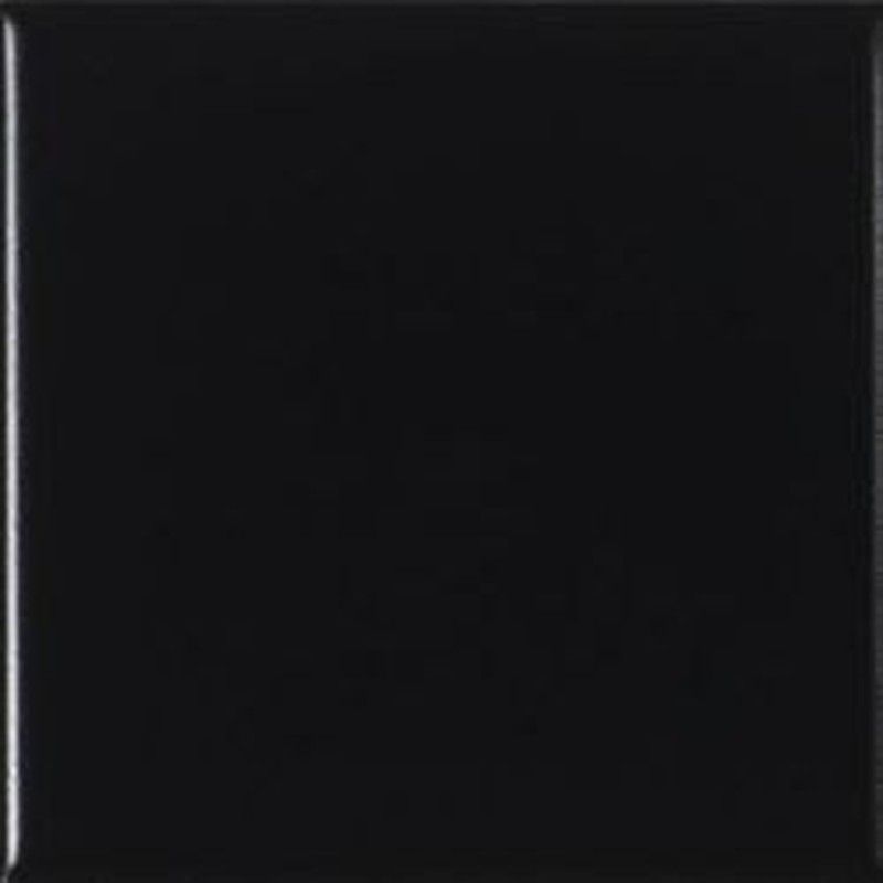 Azulejo Negro Brillo 15x15 cm 1,00M2/Caja  44 Piezas