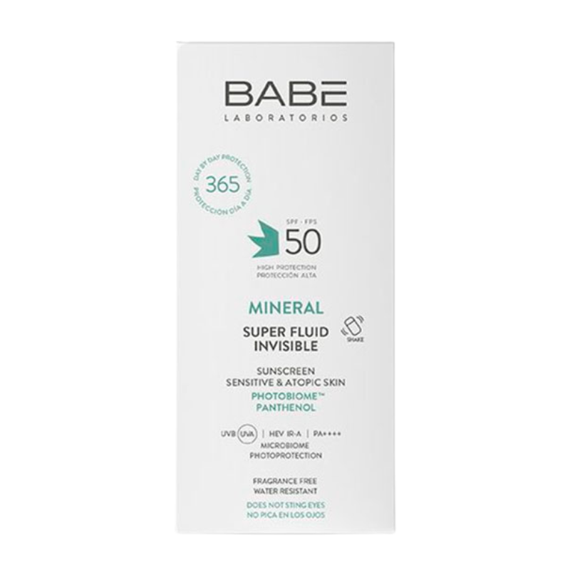 Babé Mineral Super Fluid Invisible SPF50 50ml – Fotoprotector 100% mineral