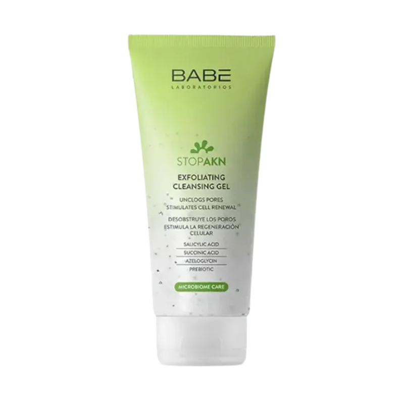 Babé Stop AKN Limpiador Exfoliante 200ml – Gel exfoliante
