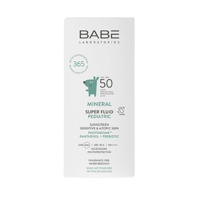 Babé Super Fluid Mineral Pediatric SPF50 50 ml – Fotoprotector 100% Mineral