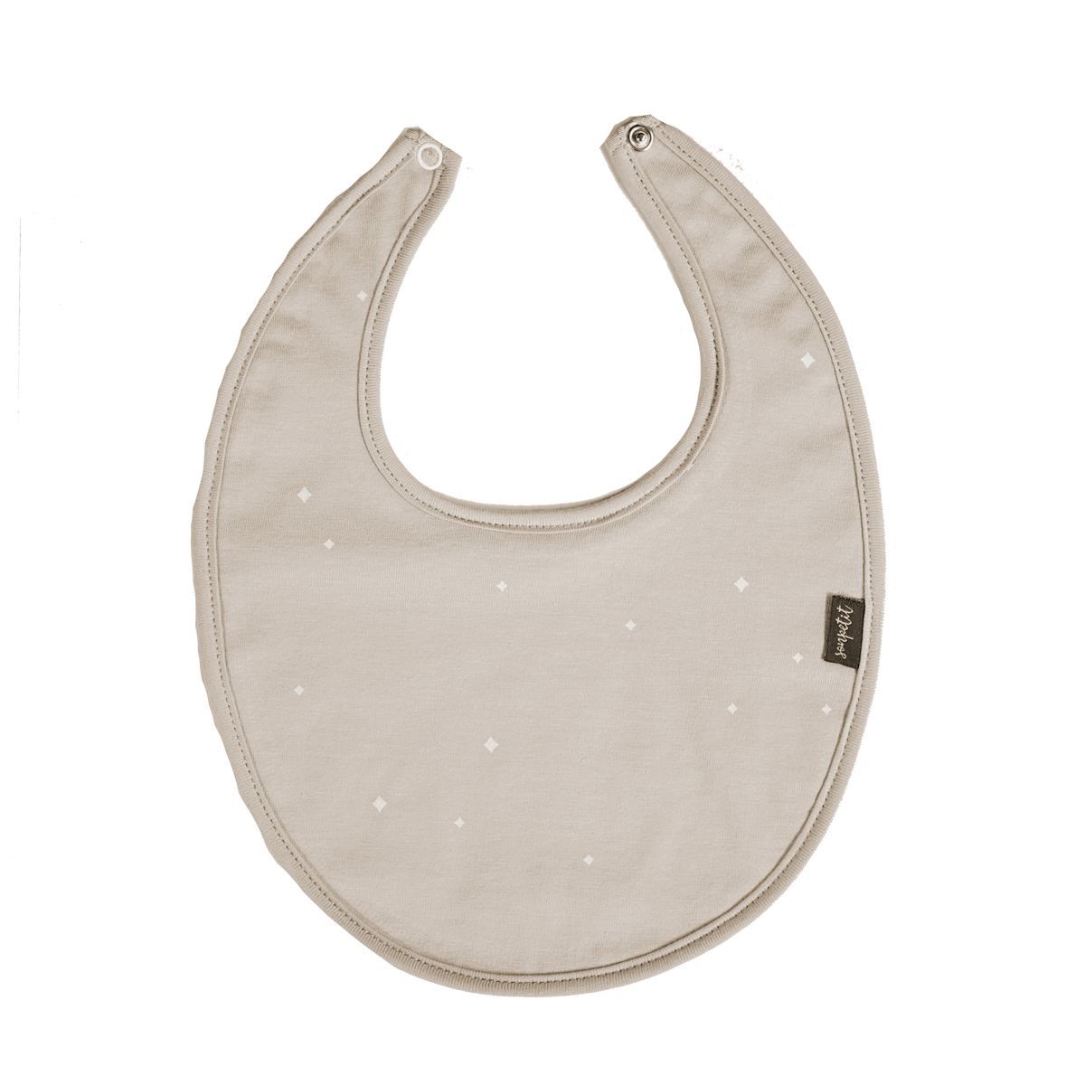 Babero de punto liso estampado con reverso de rizo impermeable - Sonpetit