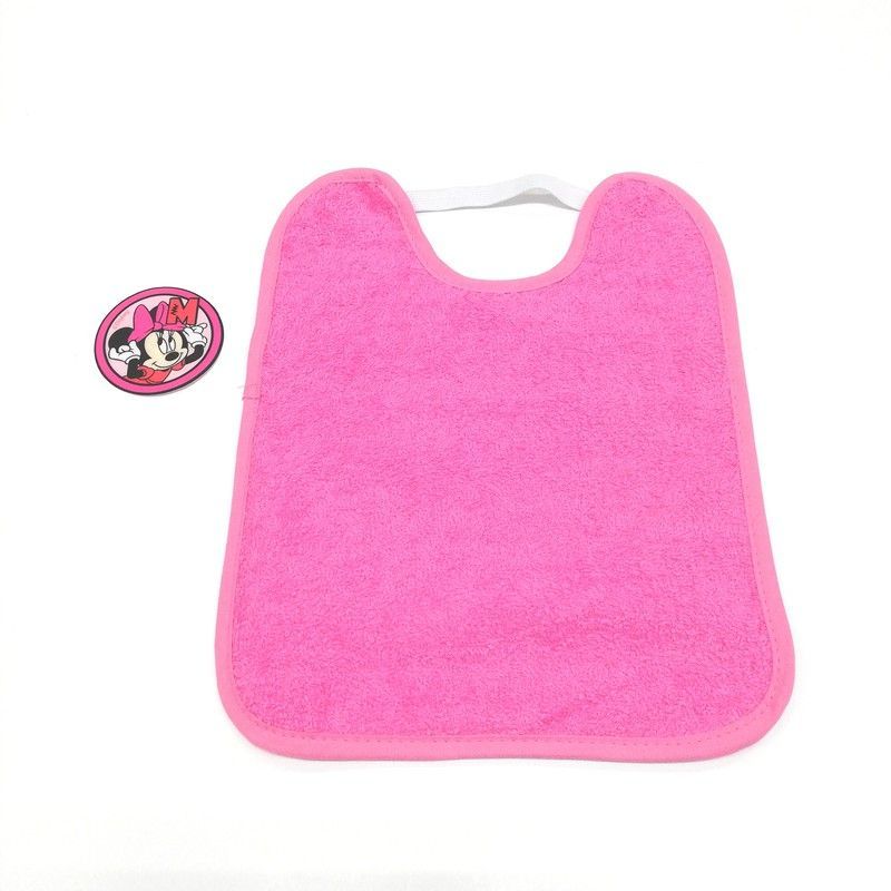 Babero de rizo impermeable con goma 25x30 cm 555 -104189-