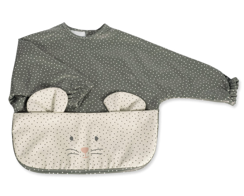 Babero mangas y bolsillo topito Poppy Walking Mum