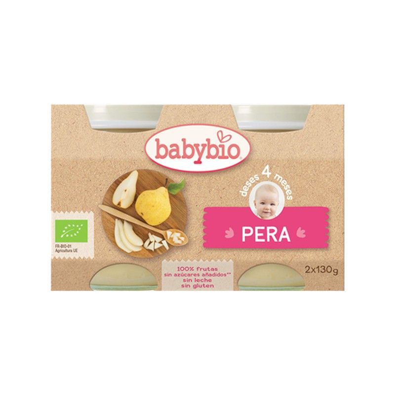 Babybio Pera 2x130gr Bio