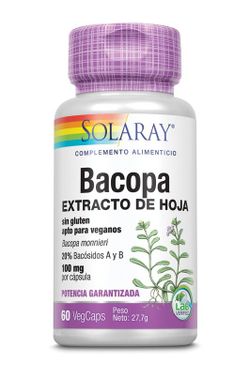 Bacopa 100 mg 60 cápsulas vegetales