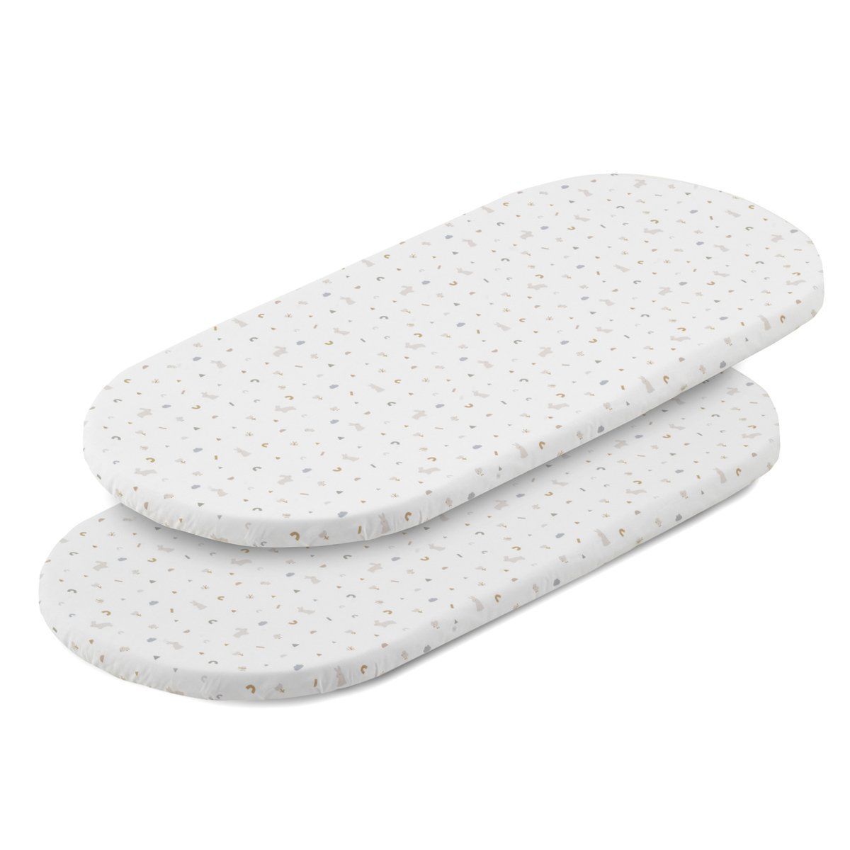 Bajera Moises/Carro Pack 2 Ud. 35X80X7 Cm Rabbit Beige