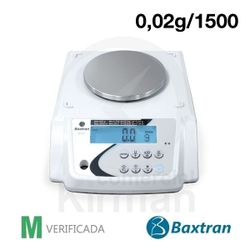 Balanza Baxtran 25049 Electrónica M BAP1500M Verificada 0,02/1500gr