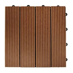 Baldosa Composite 30x30x2 Cm Madera