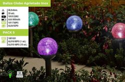 Baliza con globo cristal agrietado Smart Solar