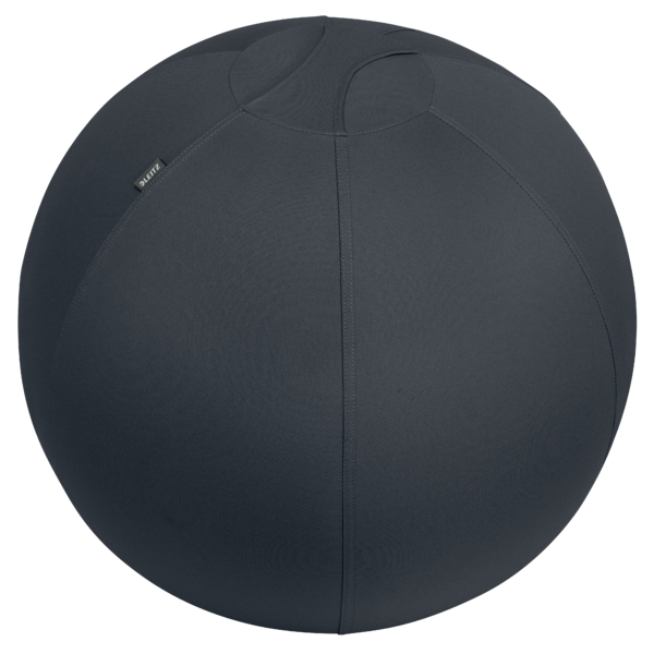 Balón de asiento Active de 65cm antideslizante, gris oscuro