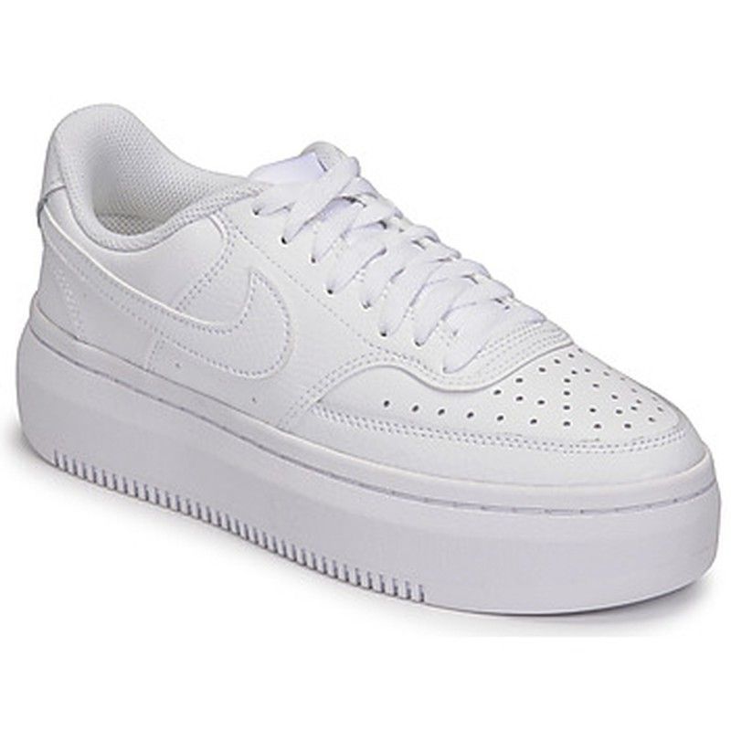Bamba Nike W Court Vision Alta Ltr Blanco