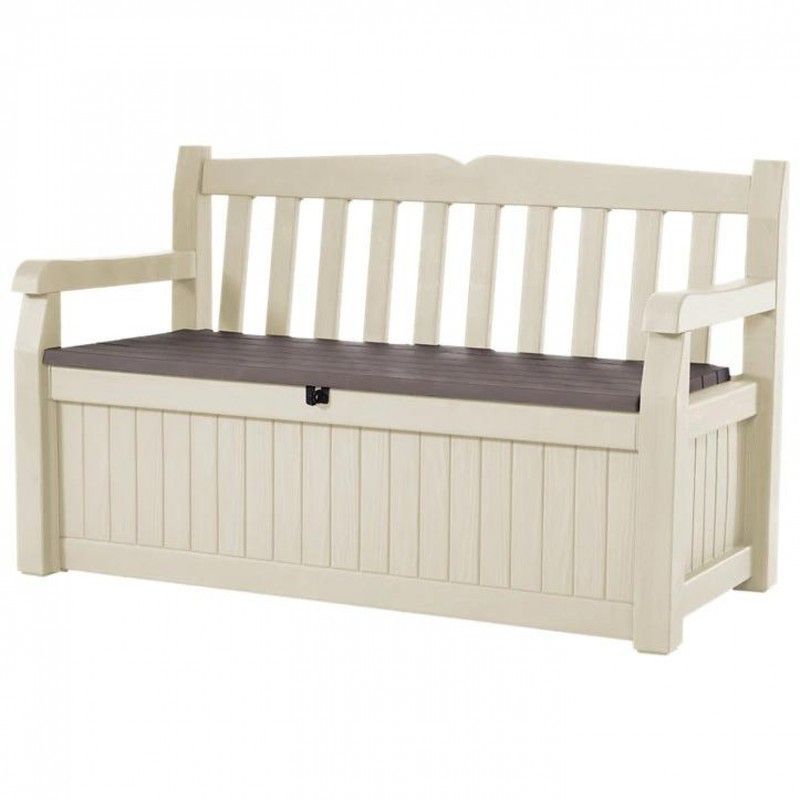 Banco / arcon Keter L Eden medidas 140X60X84 -  Marron Beige