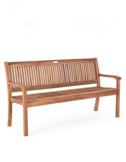 BANCO DE JARDIN DE ACACIA  NOEMI CON BRAZOS 158 CM