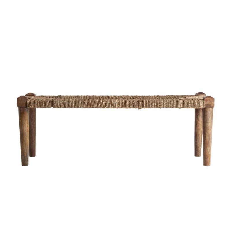 Banco de madera de Mango, 121x40x43cm | Tassarolo