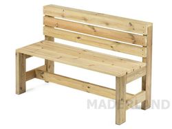 Banco de madera lisboa m40120 100x40x45 cm