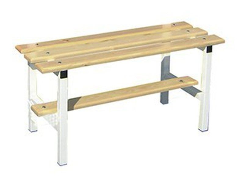 Banco de vestuario de 1 metro sin zapatillero