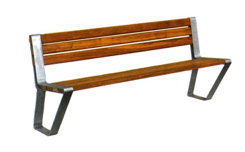 Banco exterior con listones de madera Mod marina Port