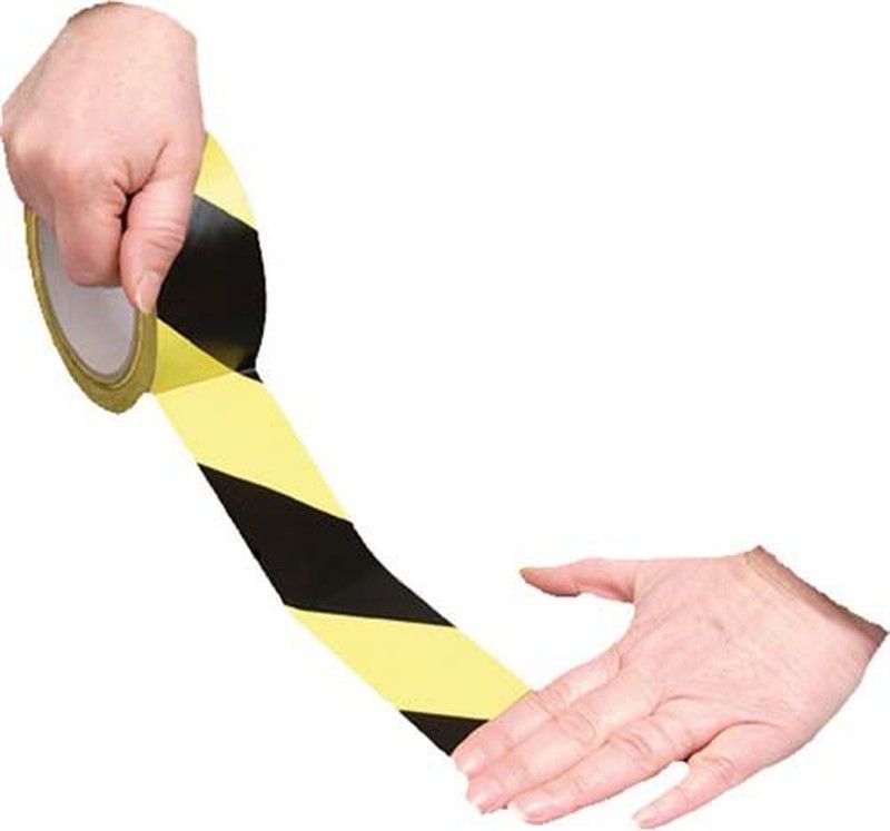 Banda Adhesiva Para Pavimento Amarilla Y Negra RSA335NJ, Referencia 758136868