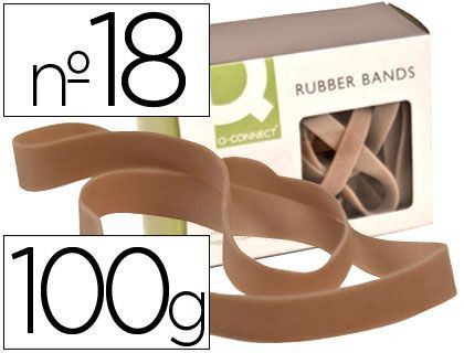Bandas Elasticas Q-Connect 100 Gr 180 X 16 mm Numero 18