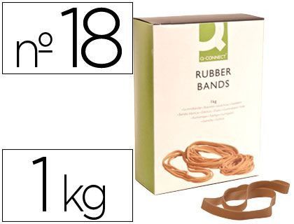 Bandas Elasticas Q-Connect 1000 Gr 180 X 16 mm Numero 18