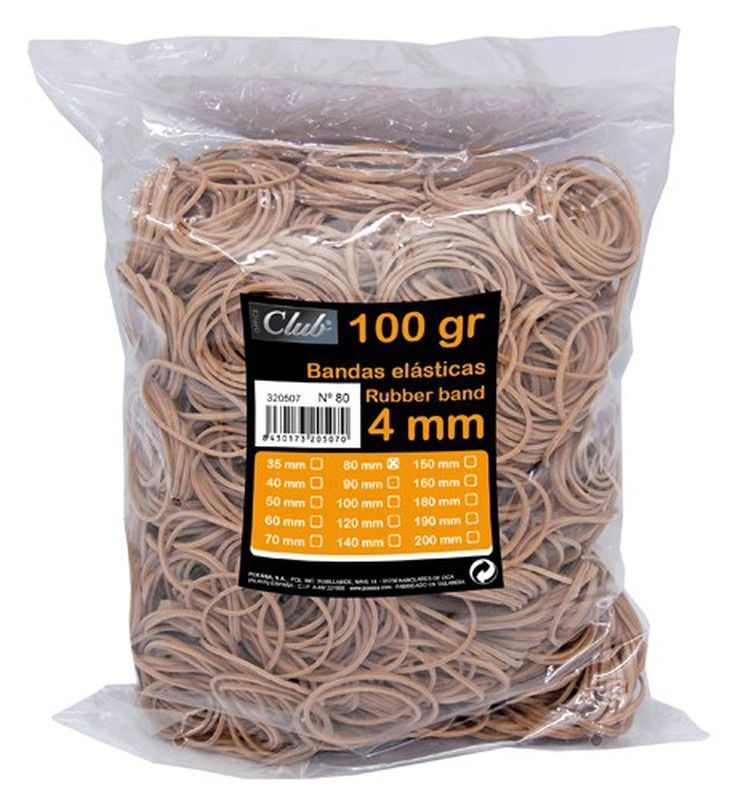 Bandas elásticas. Varios tamaños