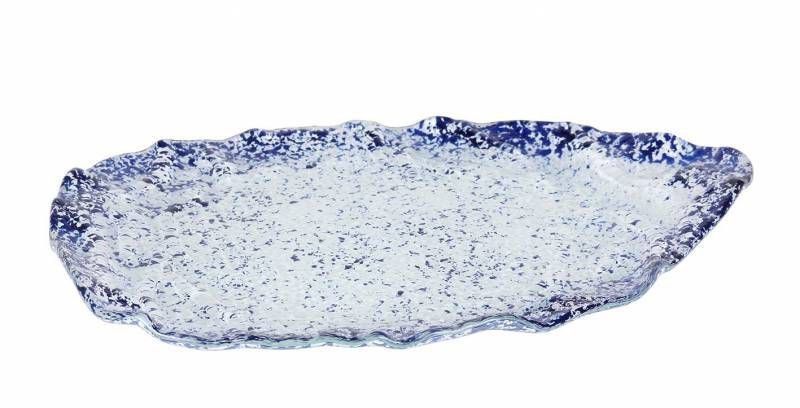 Bandeja 32x25 cm murano cobalto