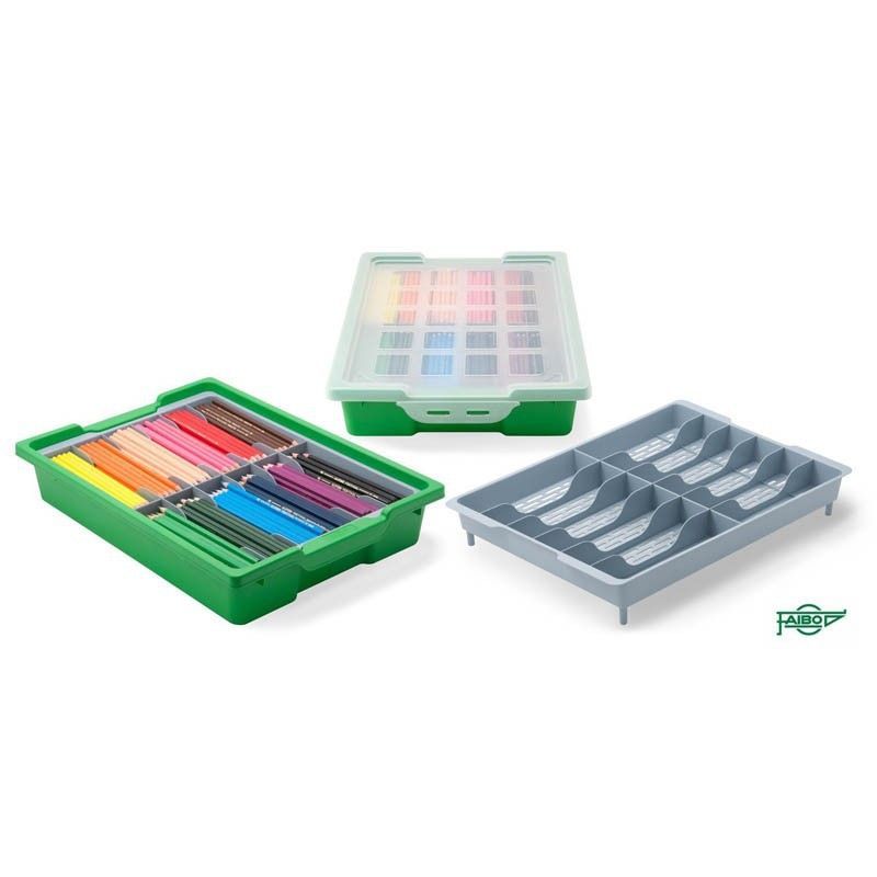 Bandeja clasificadora con cubierta