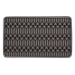 Bandeja de porcelana en gris, 41,9 x 25,2 x 1,9 cm | Avenue